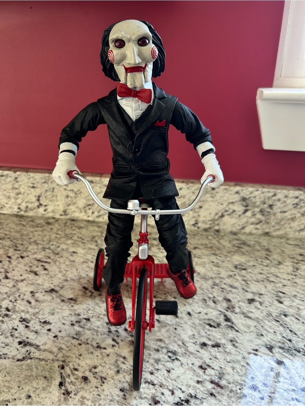 Red & Black Puppet Rider Collectible Action Figure - Classic Horror Decor